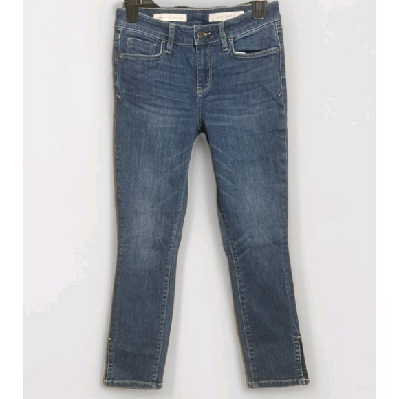 Pilcro Denim - Pilcro and the Letterpress Stet Cropped/Capri Jeans Women's 27 Dark Wash Blue